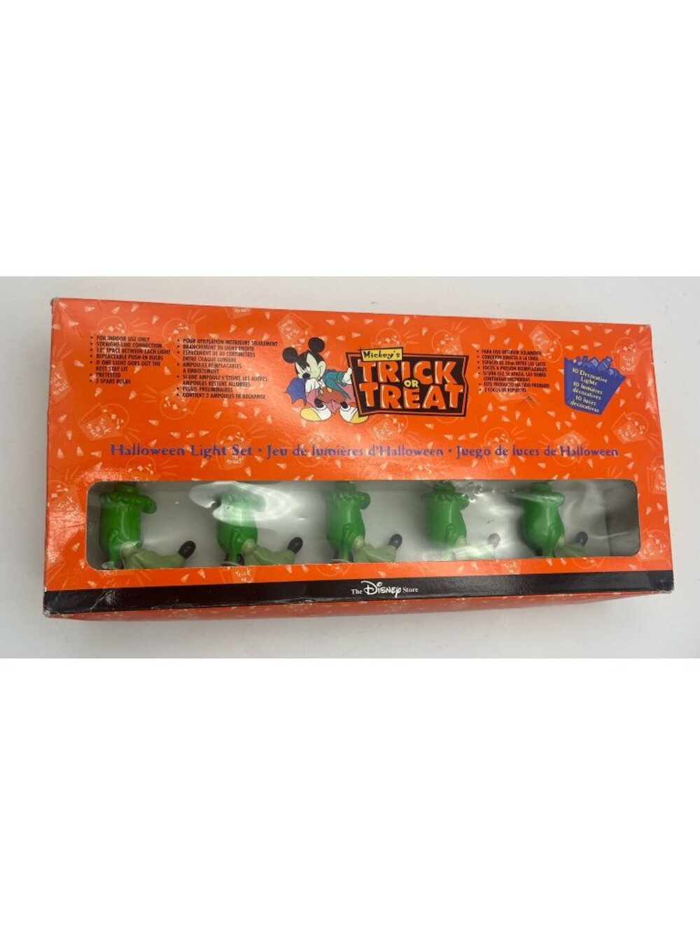 Mickey's Trick or Treat Disney Frankenstein Goofy String Lights Set Halloween